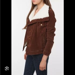 Les Folles de joie Sherpa lined jacket
